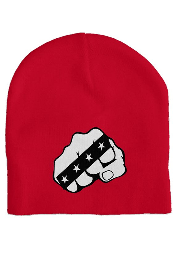 Power Fist skull cap red
